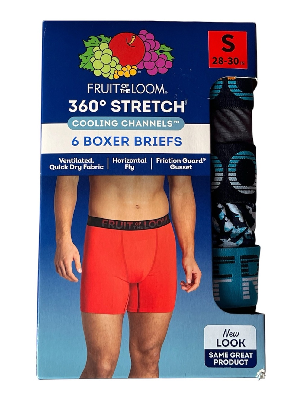 Fruit of the Loom Red 360° Stretch Boxer Briefs – 6-Pack